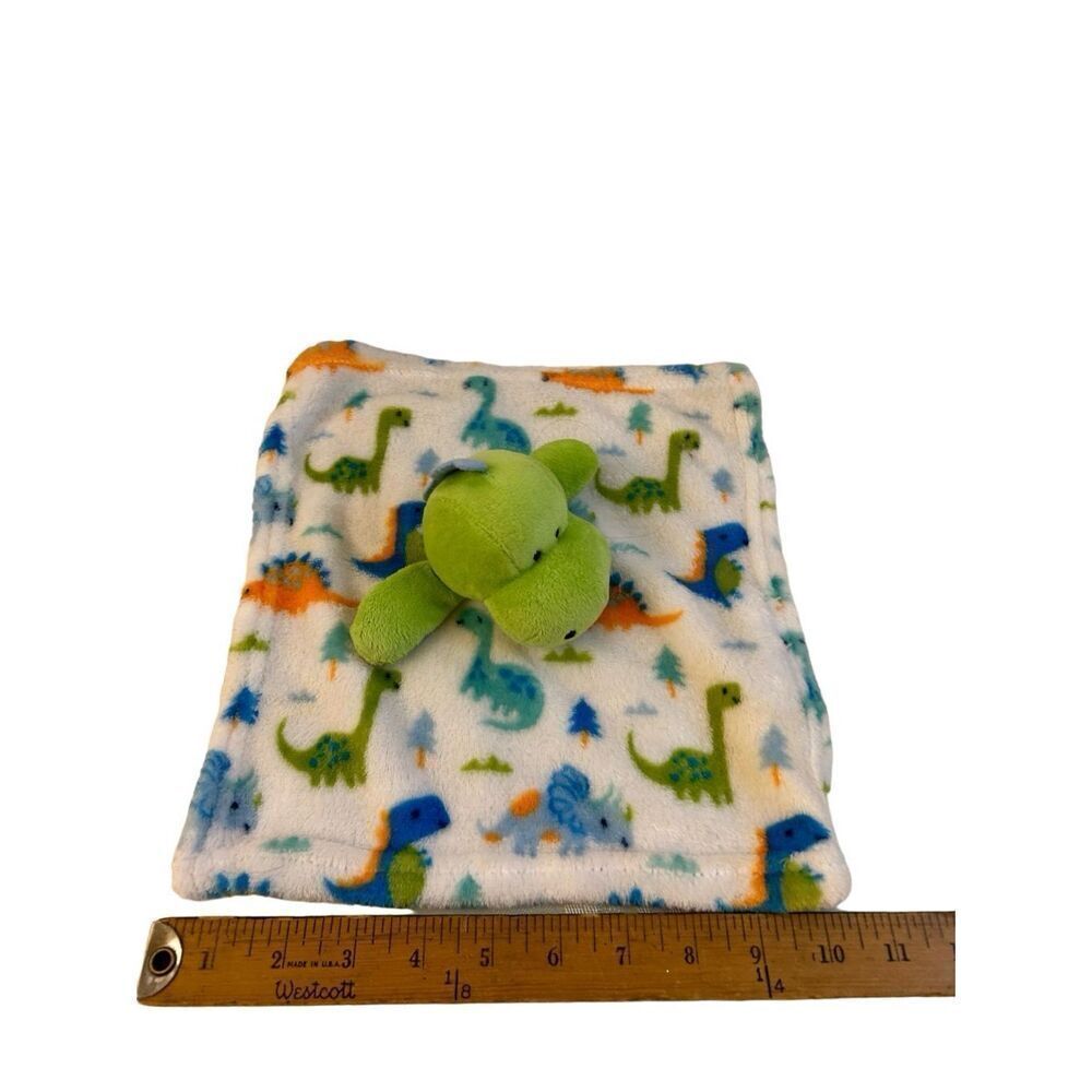 Le Bebe green Dinosaur plush blankie lovey 8”‎ replacement